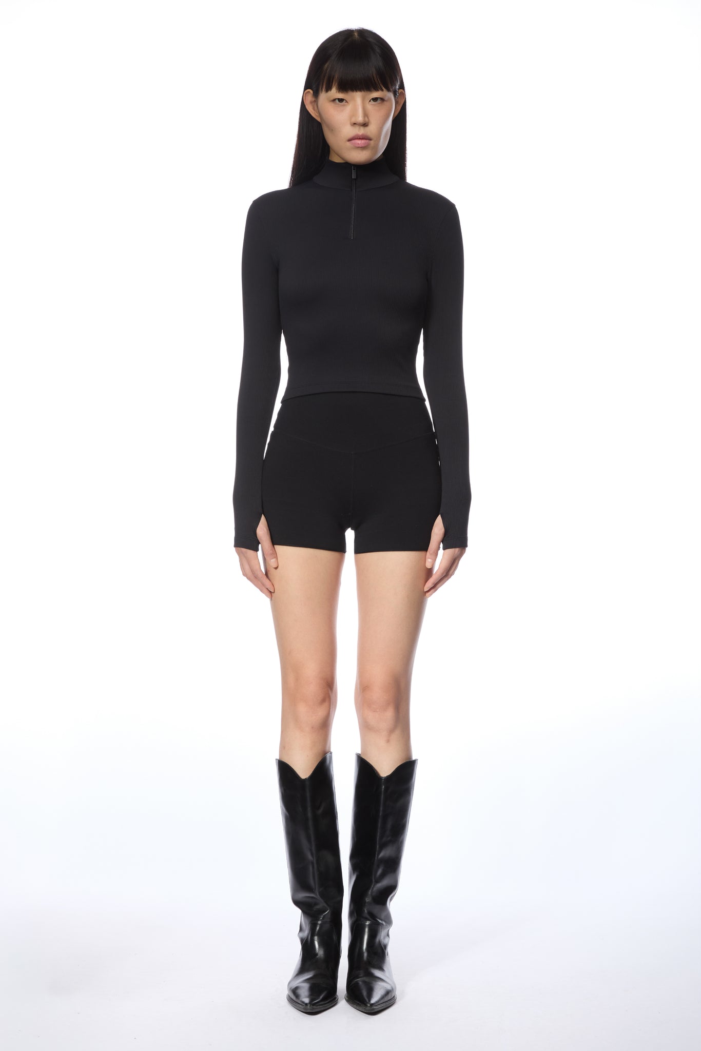 W HALF-ZIP LONGSLEEVE