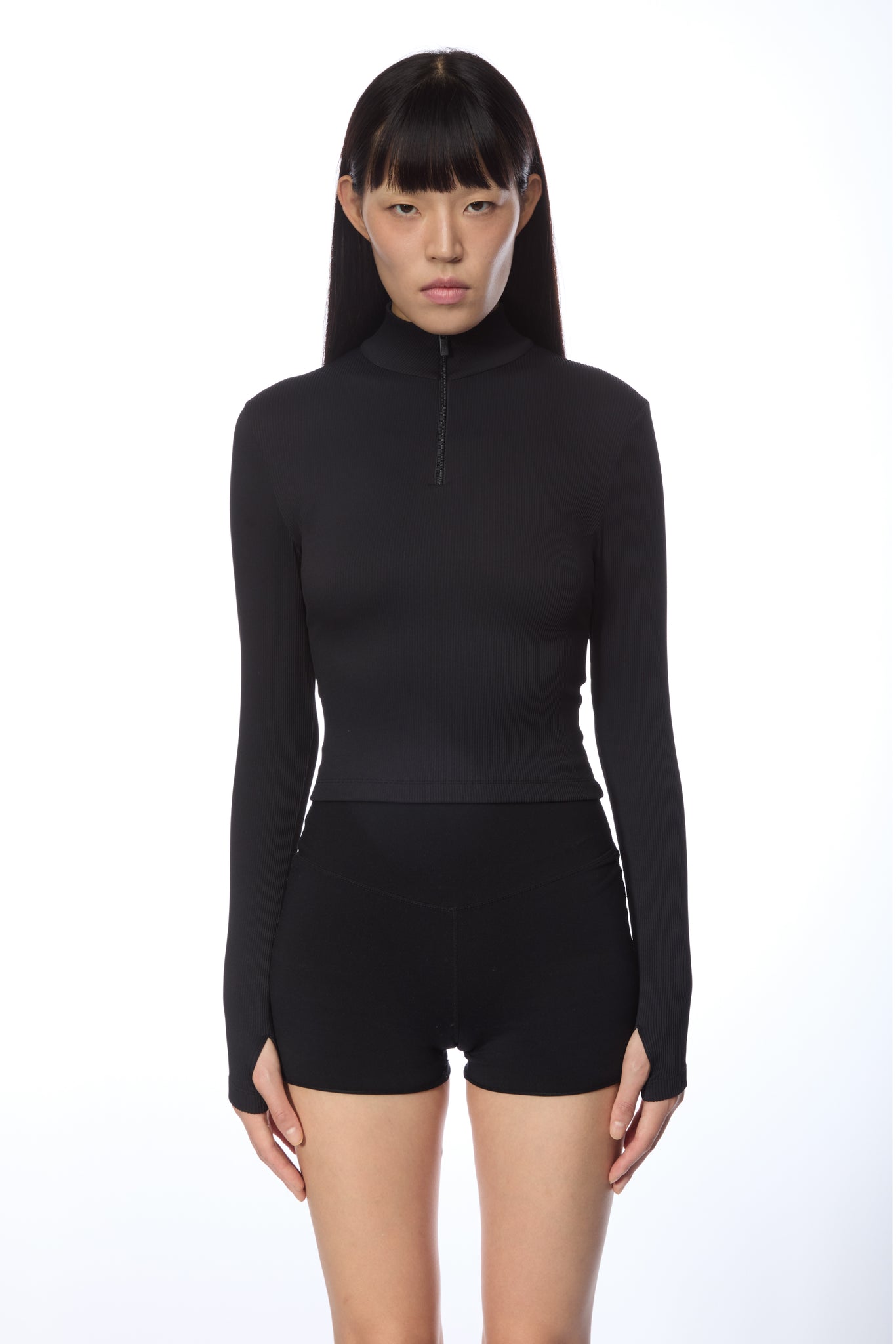W HALF-ZIP LONGSLEEVE